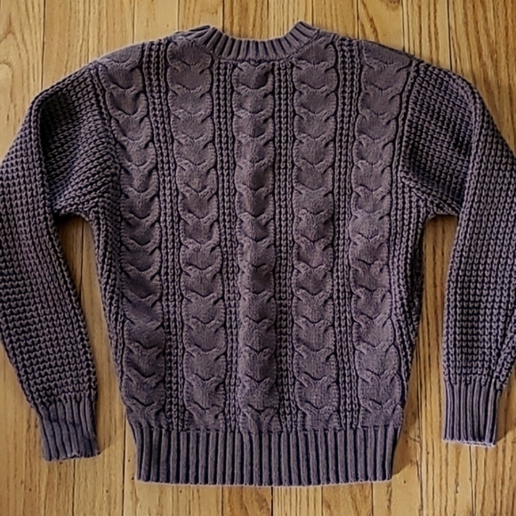 American Eagle Outfitters Women's Cable Knit Brown Sweater XS Cotton Blend! - Picture 4 of 15